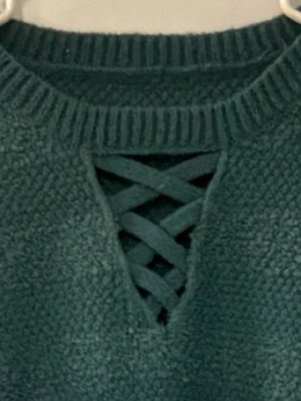 Lace Up Detail Women's Sweater